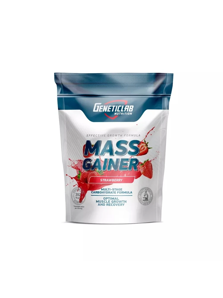 Гейнер MASS Gainer 1 кг клубника